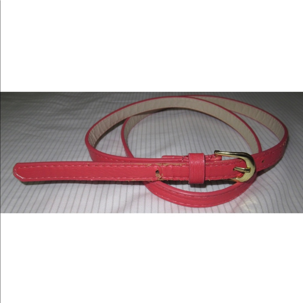 Pink with gold frame “Charlotte Russe” belt.